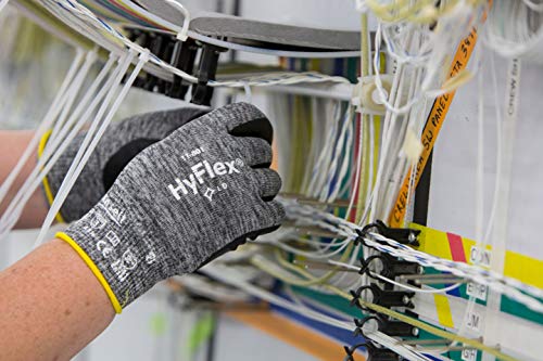 HyFlex 11-801 Medium Multipurpose Gloves - Lightweight and Comfortable (Pack of 12)