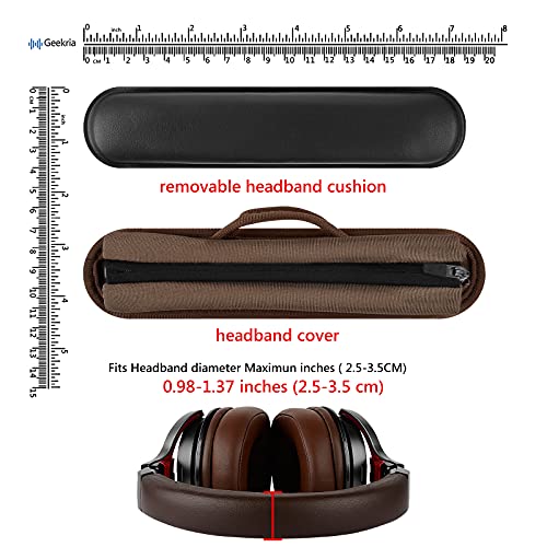 Geekria Replacement Medium Hook and Loop Headband Cover + Pad Set, Compatible with ATH, Bose, Beats, JBL, Hyperx - Image 3