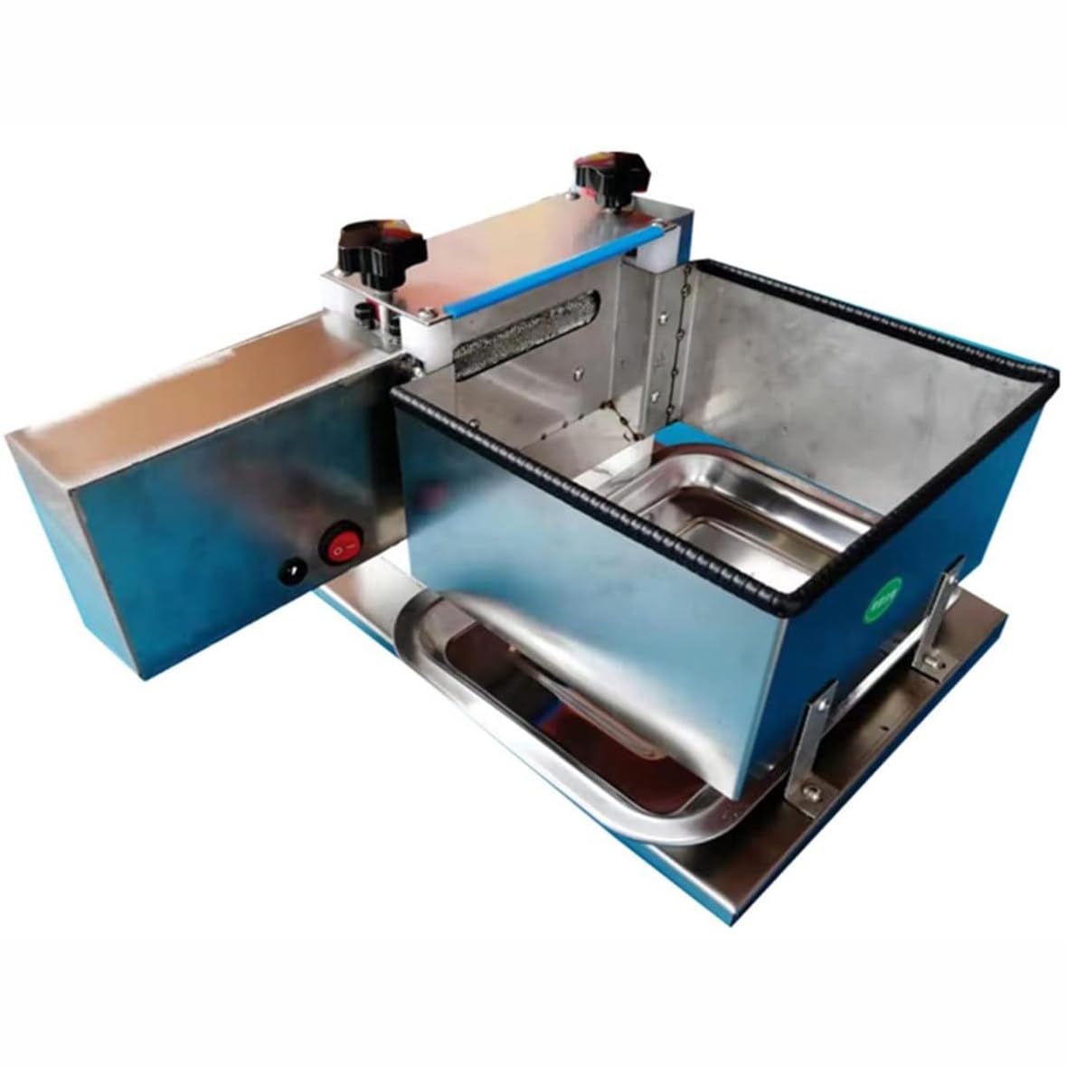 Elektrischer kleiner Bohnenschäler, 22,7 kg/h, verstellbarer Rollenabstand für Erbsen, Sojabohnen, Kichererbsen