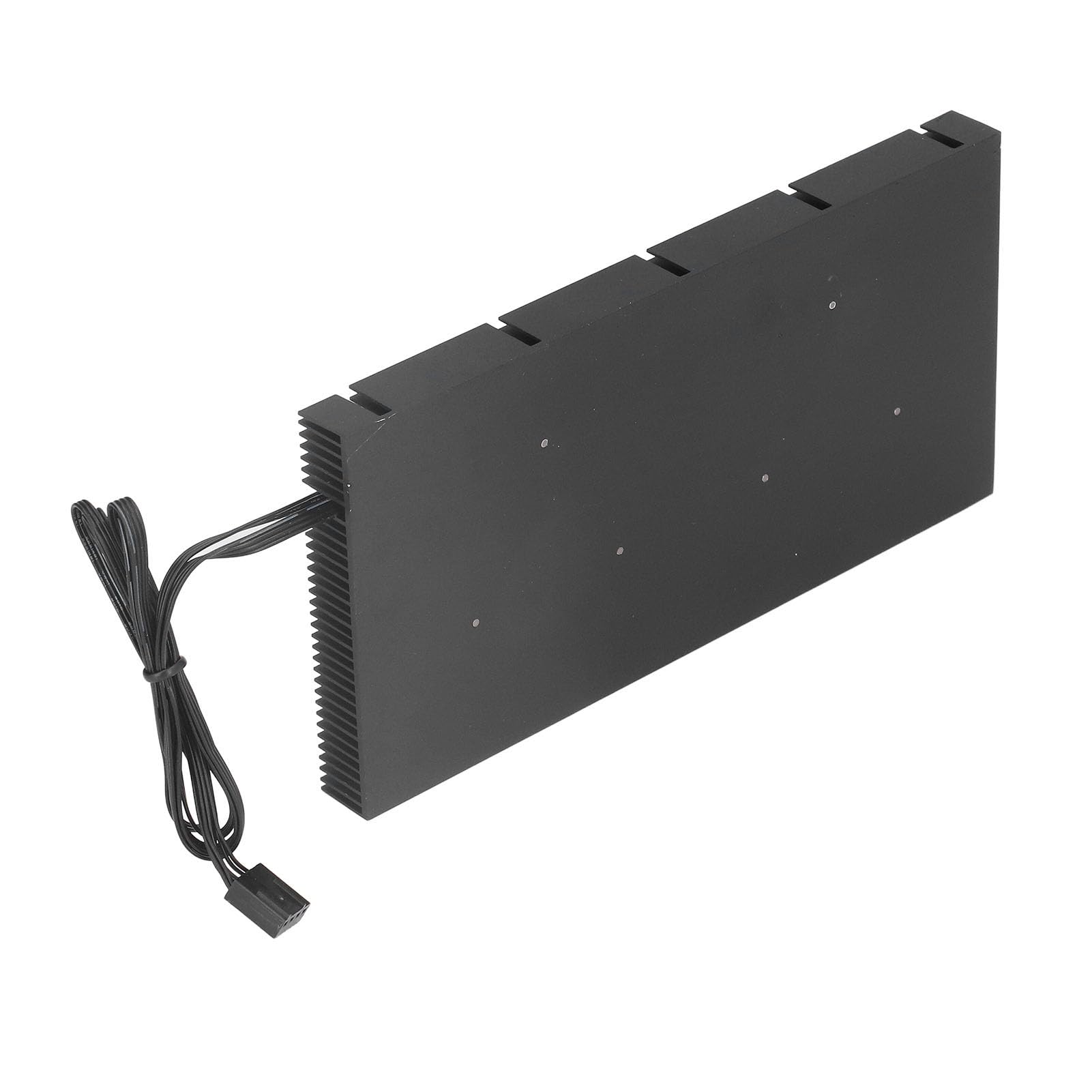 Cocoarm GK6 Ventilador Dual PWM VRAM Disipador de Calor Aleación de Aluminio GPU Placa Posterior Radiador 90 X 180 X 15 Mm Ajustable 1500 a 5000 RPM para Refrigeración de Memoria de Plano Posterior