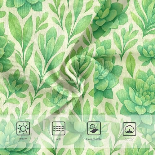 Toddler Underwear Floral 2t Cotton Panties Little Girl Animal Briefs Underpants Watercolor Pastel Green Succulents3