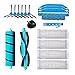 Kit de accesorios para Cecotec Conga 3490 3290 3390 3590 3690 3790 Repuesto de robot aspirador Pieza 2 Cepillo principal 4 Filtro Hepa 6 Cepillo lateral 3 Paños de fregona 1 Rueda