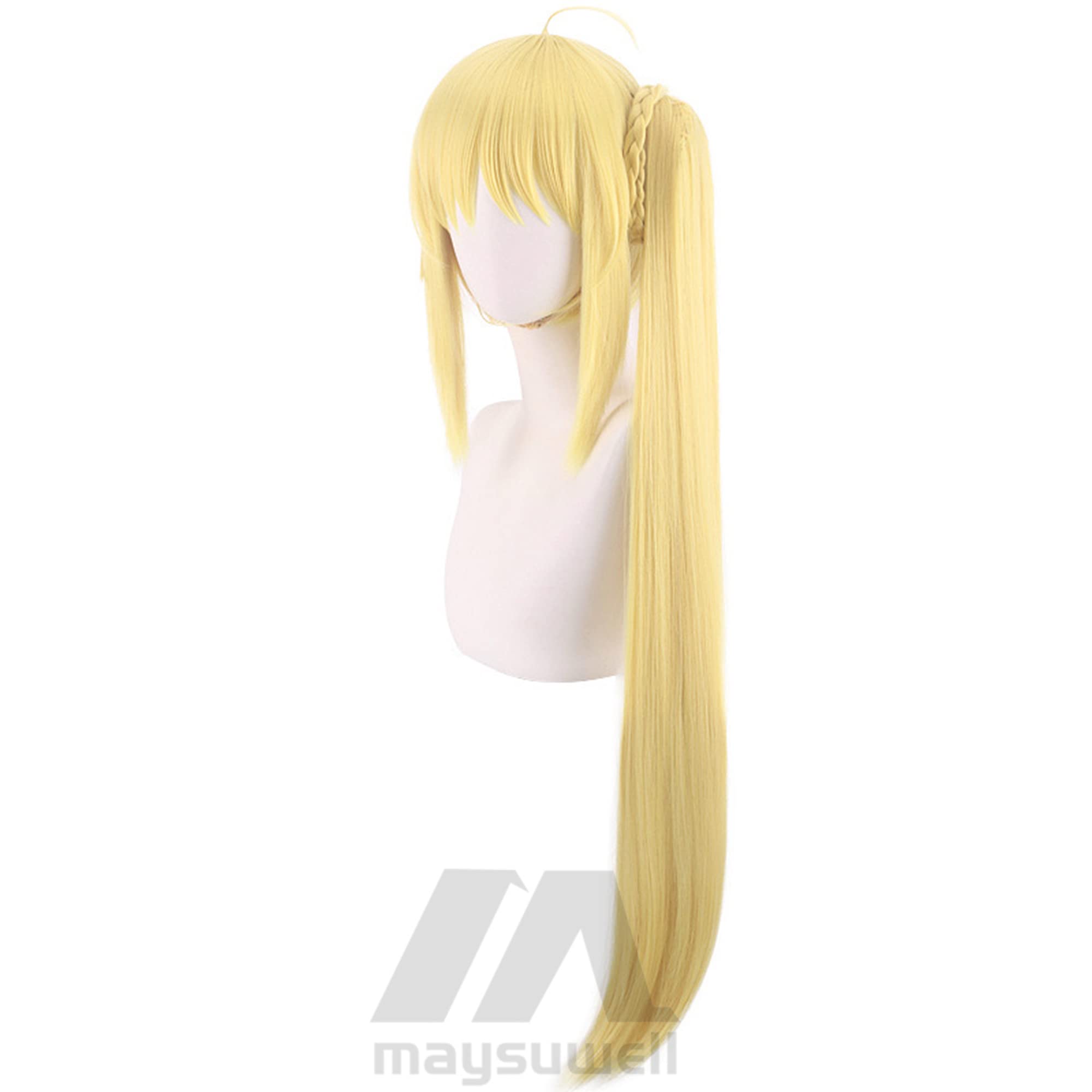 Nijika Ijichi Wig Yellow Tiger Clip Side Ponytail Straight Cosplay Wig with Bangs for Women Halloween Cos Anime Party Comic Con - Image 4