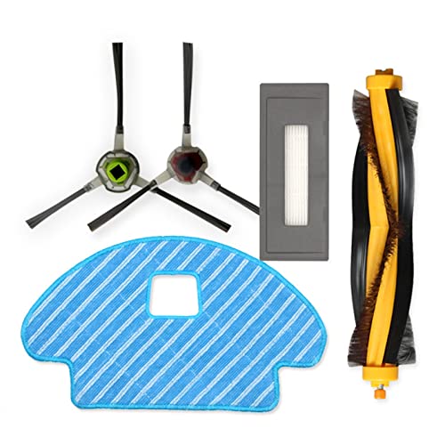 Set Di Ricambi Per Ecovacs Deebot D710 E D715: 4 Spazzole Laterali, 3 Filtri, 1 Spazzola Principale