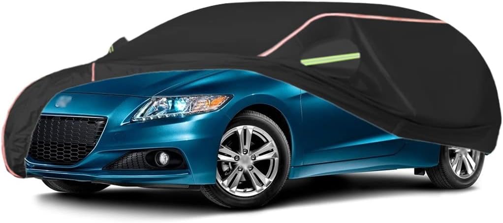 ACHETE Car Covers are Suitable for 2011-2016 Honda CR-Z Base/EX/LX,Water, Rain, Sun and Snow Resistant Oxford Fabric Car Cover,with Side Door Zip (Color : Black, Size : CR-Z LX)