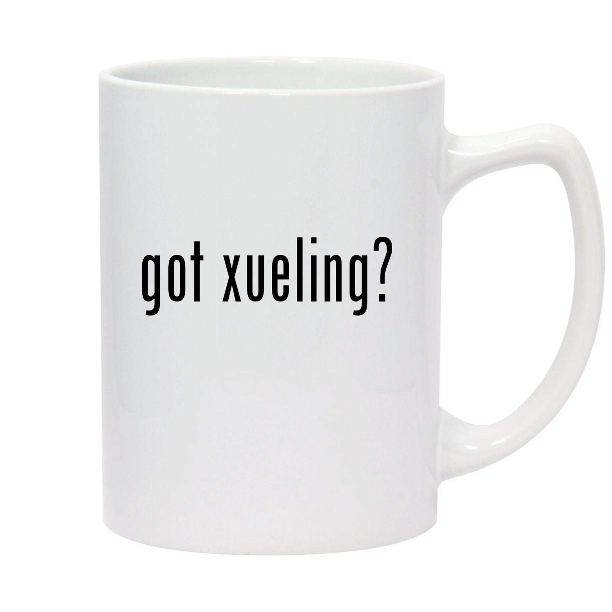 Molandra Products got xueling? - 14oz White Ceramic Statesman Coffee Mug