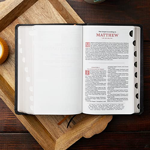 Kjv, Sovereign Collection Bible, Personal Size, Leathersoft, Purple, Thumb Indexed, Red Letter Editi