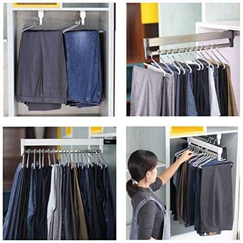 Tringle à vêtements rétractable et réglable de 30 à 60 cm pour dressing