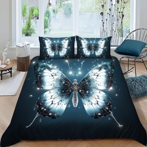 Housse de couette animal printed microfibre anti-plis pour lit double 3pcs - 3