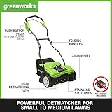 Greenworks G40DT35 Cordless Lawn Rake Moss Scarifier and Dethatcher, 3600rpm, 36cm Working Width, 4 Depths, 30L Collection Box Without 40V Battery & Charger, 3 Year Guarantee & Battery G40B2 - Image 3