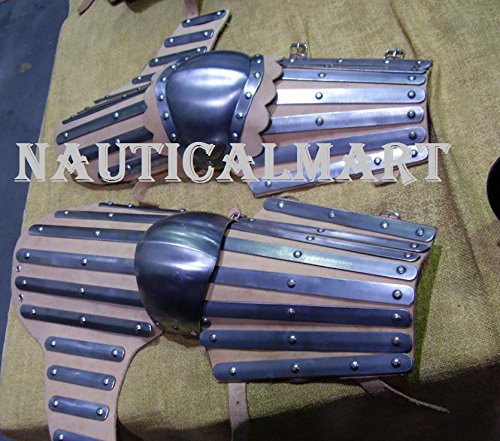 NauticalMart Medieval Bracers Pair of Arm Guard Steel LARP Armor
