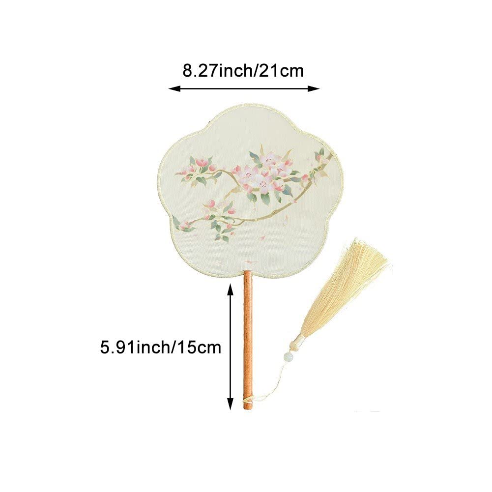 Antiker Hanfu-Fächer - Chinesischer Paddel-Handfächer Mit Quaste