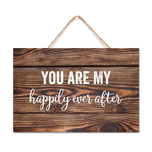 Decoration murale en bois de salon plaque rustique avec citation d'amour romantique