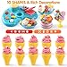 Color Dough Sets for Kids Ages 4-8, Play Kitchen Ice Cream Maker Color Dough Set for Kids Ages 3+, Arts Crafts play Food Toys for Girls Boys,8 Cans of Modeling Compound,2 oz Cans,Multicolor