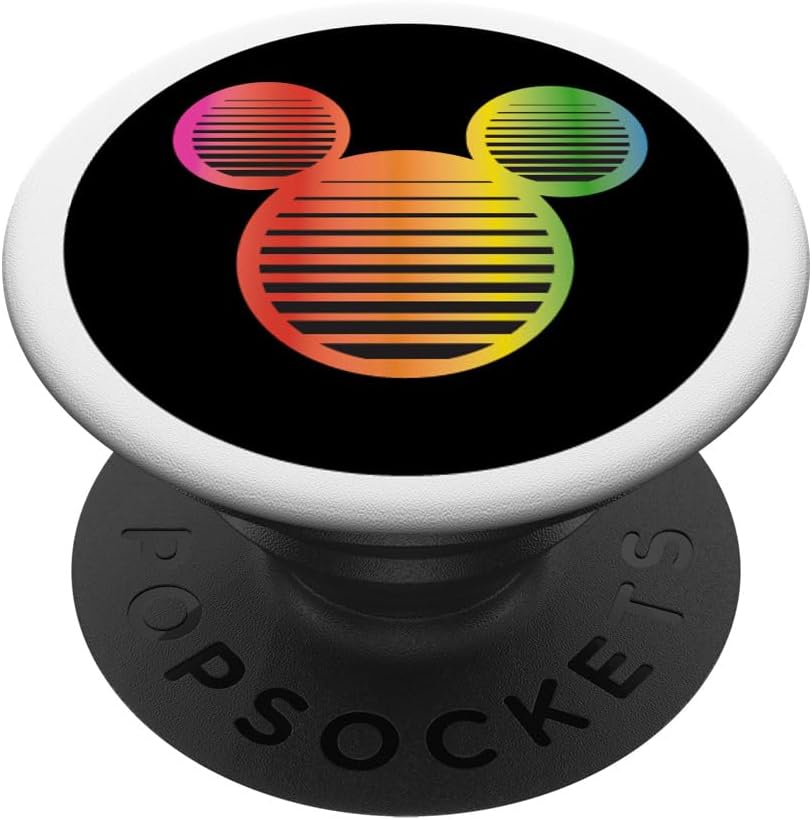 Disney Mickey Mouse Icon Gradient Rainbow PopSockets MagSafe PopGrip for iPhone