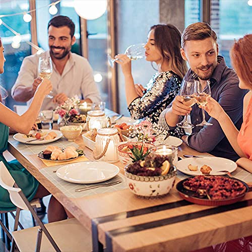 Set Of 12 White Votive Candles Clear Glass Filled Unscented Soy Wax Candle For Home Décor Spa Weddings Birthday Holidays Party And Diy #TOP3