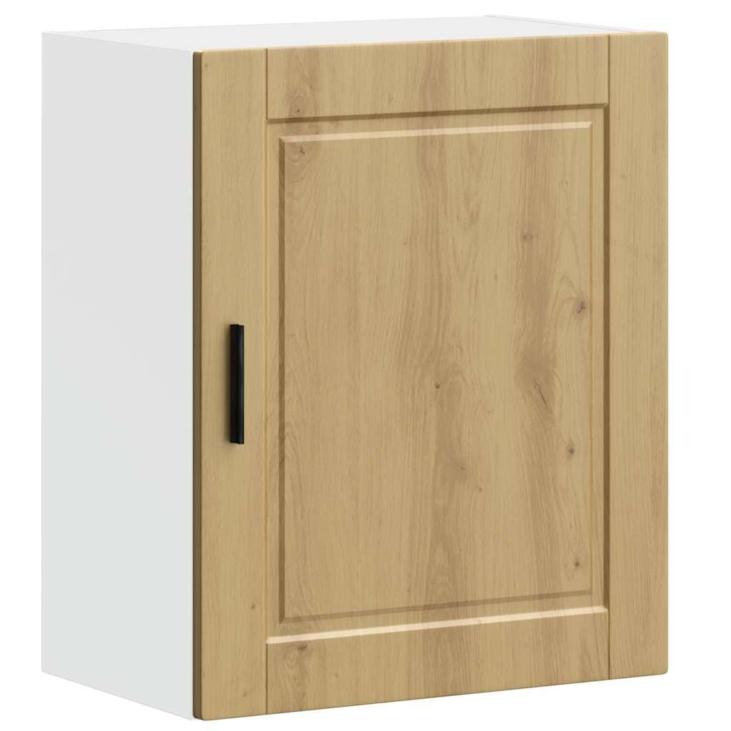 Porto Küchen Hängeschrank, Artisan-Eiche Holzwerkstoff, 50x31x60 cm, Wandmontage, Langlebiger Küchenschrank für Geschirr und Kochutensilien, Feuchtigkeitsbeständig