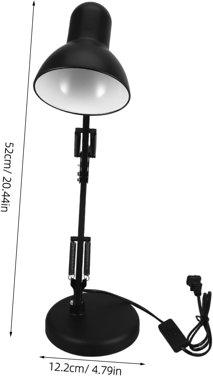 STOBOK Adjustable Clamp Desk Lamp for Boy Girl Eye-Caring Light for Study Reading and Computer Use Durable Build with Multiuse Capability Compact Design for Easy Storage