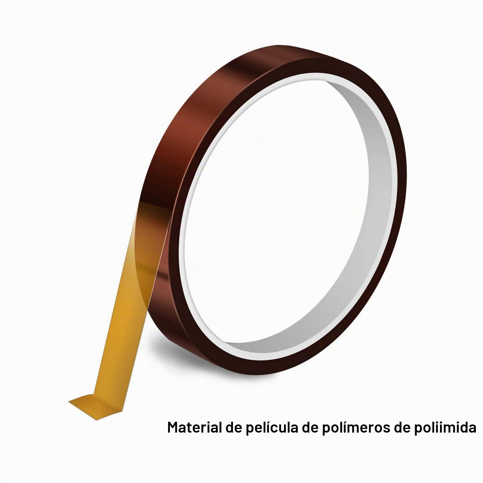 LUTER - Cinta adhesiva de alta temperatura, 4 rollos resistentes al calor, para sublimación, impresora 3D, soldadura a la onda (3 mm/5 mm/8 mm/12 mm x 33 m, leonado)