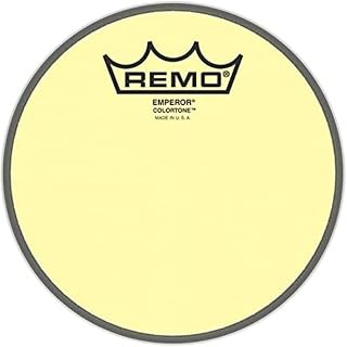 Remo Emperor Colortone - Cabezal de batería (6 pulgadas), color amarillo
