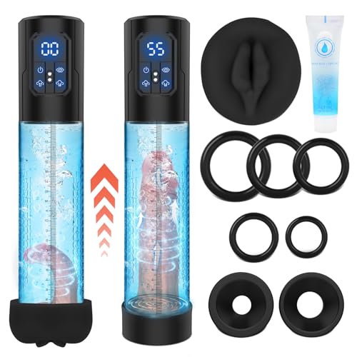 Bomba De Pene Masculino Juguetes Sexuales - Masturbador Eléctrico Alargador De Pene Para Hombres, Sextoy Extensor Bomba De Vacío Con 4 Modos De Succión, Juguete Para Adultos Con Anillo Para El Polla