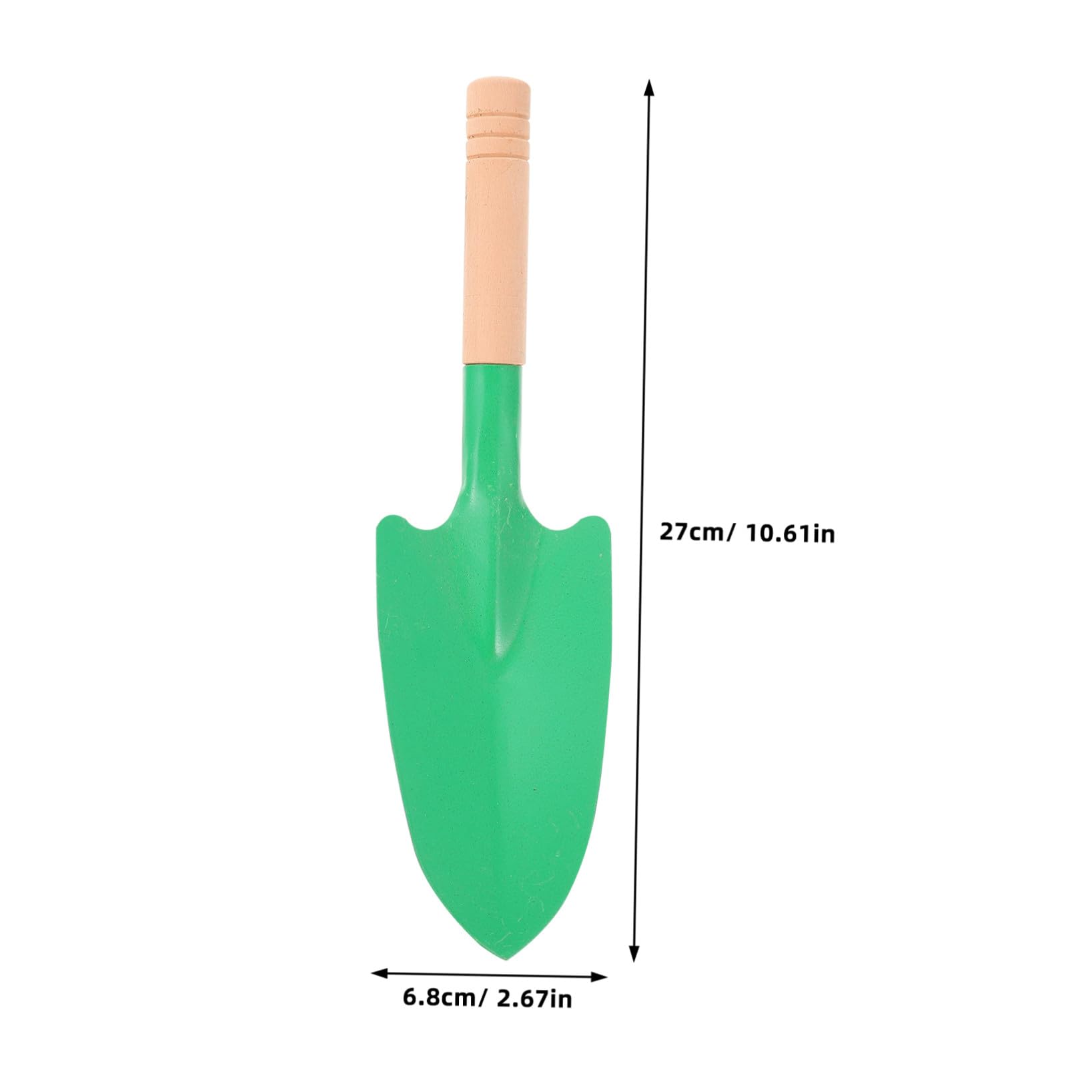 BESTonZON Gartenschaufeln 10 Stück und Metallkopf Zufällige Farbe mit Holzgriff Verschleißfest und Komfortabel zum Pflanzen und Umpflanzen von Setzlingen und Gemüse im Garten