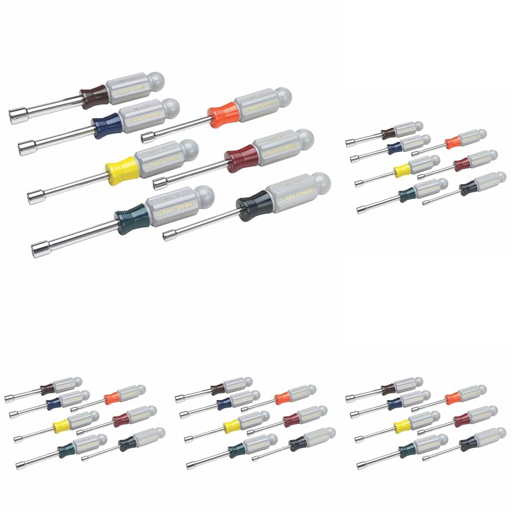 CRAFTSMAN 7PC Nut Driver Set - Durable & Color-Coded -2