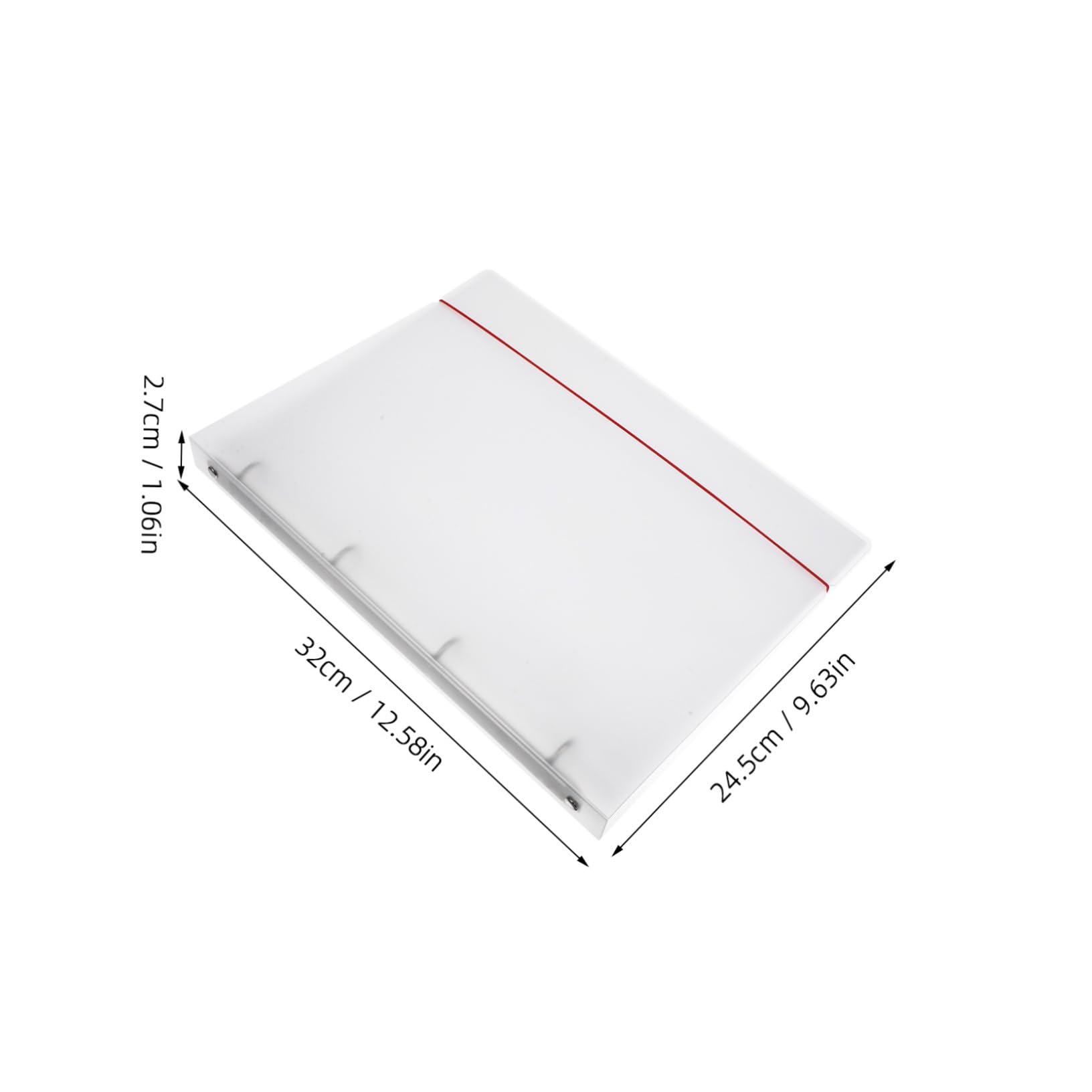 Pp Raccoglitore ad Anelli con 30 Pagine Interne Bianco A4