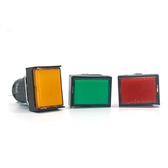 16mm Rectangular Power Push Button Switch With Lamp LA16-J-11D Self Reset Momentary Latching Fixed Lock 5 Pins LA16-J-11S Reset Momentary Latching(White,Latching 12V)