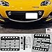 for 06-08 Mazda MX-5 Miata NC Front Bumper Tow Hook License Plate Mount Bracket RELOCATOR Relocation Adaptor Holder Kit
