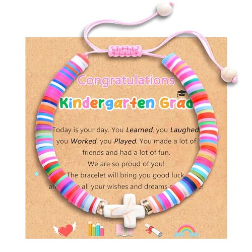 Image of Leyung Kindergarten Graduation Gifts for Girls, Class of 2024 Grad Bracelet Jewelry Gift for Her Daughter Granddaughter Niece Sister