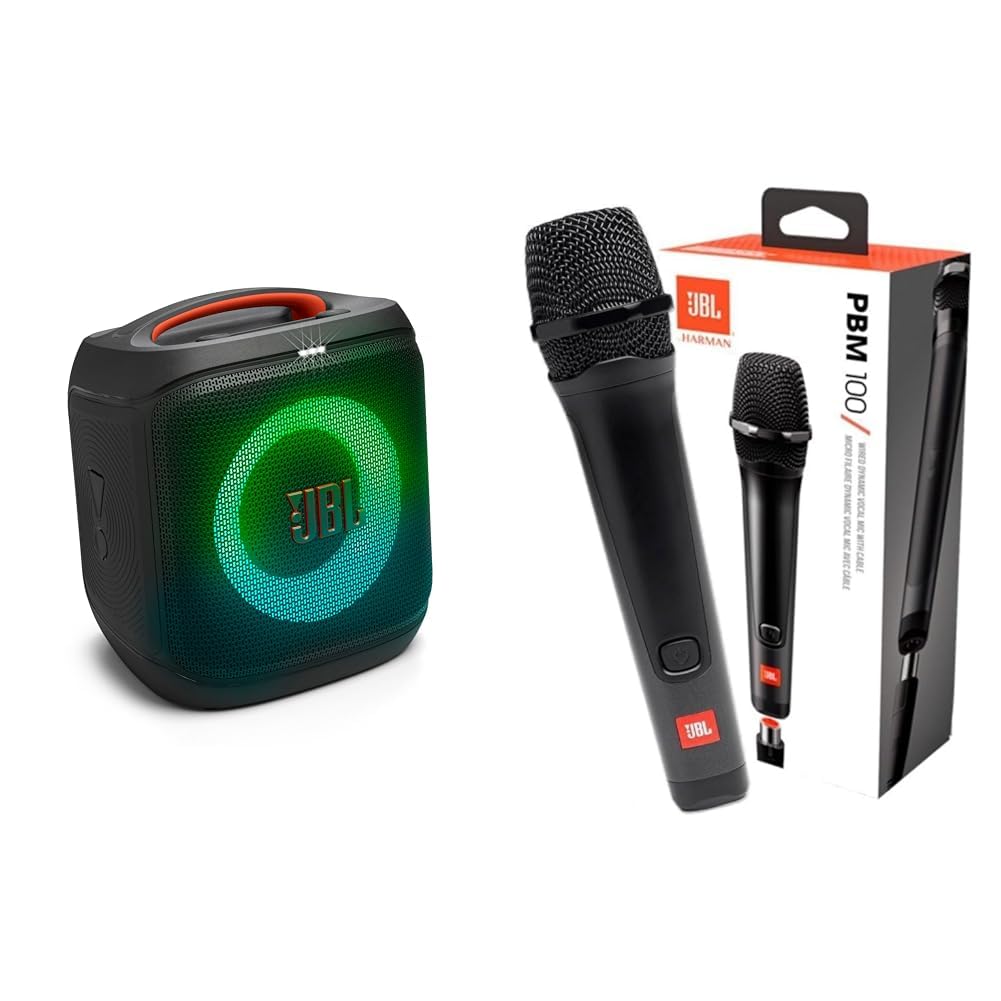 JBL PartyBox Encore Essential 2 Taşınabilir Hoparlör ve Kablolu Mikrofon Seti