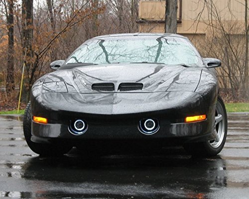 pontiac firebird fog lights - White LED Halo fog lamps lights Compatible With 1993-2002 Pontiac Trans Am