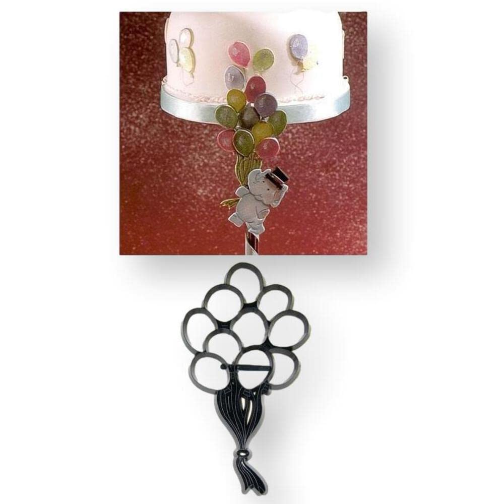 Patchwork Cutters Black Balloons Sugarcraft Cake Decorating