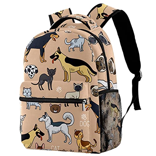 Sac à dos d'écolier mixte motif floral jaune multicolore grand format