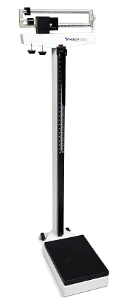 Graham-Field Physician Mechanical Beam Scale with Height Rod, Up to 490 lb. Body Weight, HT485