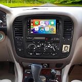 Android 14 Car Stereo for Toyota Land Cruiser 1998-2007 with CarPlay Wireless Android Auto Head Unit 2 Din Car Radio 7 Inch HD Touch Screen GPS WiFi FM RDS Bluetooth SWC Mirror Link Backup Camera