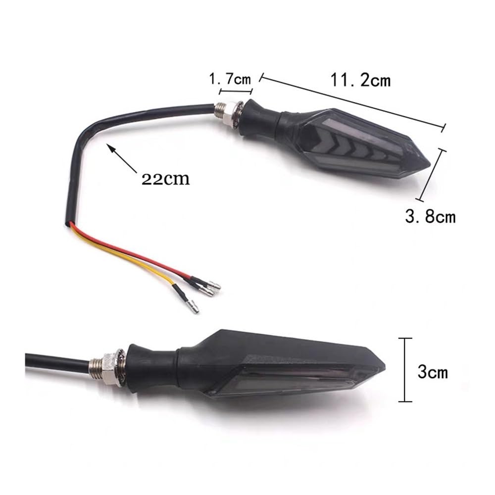 Freno Luce Stop Lampada 12V Moto Lampeggiatore LED Indicatori di Direzione Luce M10 Indicatore Che Scorre Lampada Universale per GSX S1000 GSR 400 750 600 per VS&trom