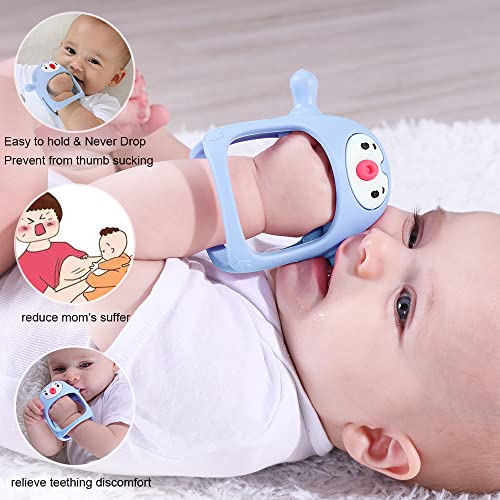 image for Smily Mia Smily Mia Penguin Teethers, Silicone TeethingToys for Babies