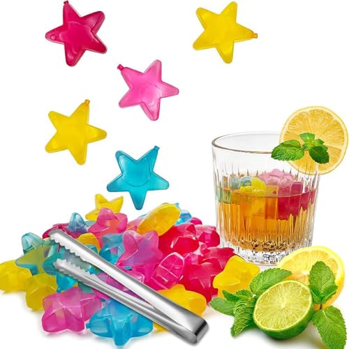 Cubos de Hielo Reutilizables Estrella 30 pzas con Pinzas miniatura 1