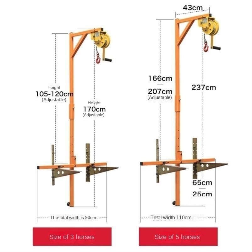 Herramientas de elevación anticaídas para instalar aire acondicionado de 5 HP 3