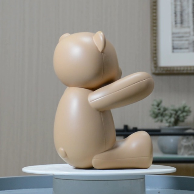 Estatua Decorativa Oso Resina 21 cm miniatura 7