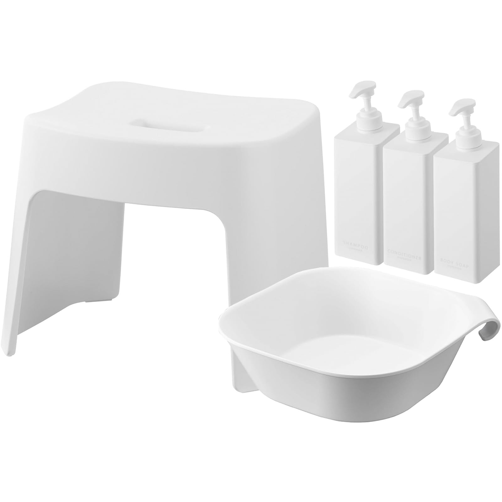 Amazon｜山崎実業(Yamazaki) 洗いやすいマグネット風呂イス 座面高26cm