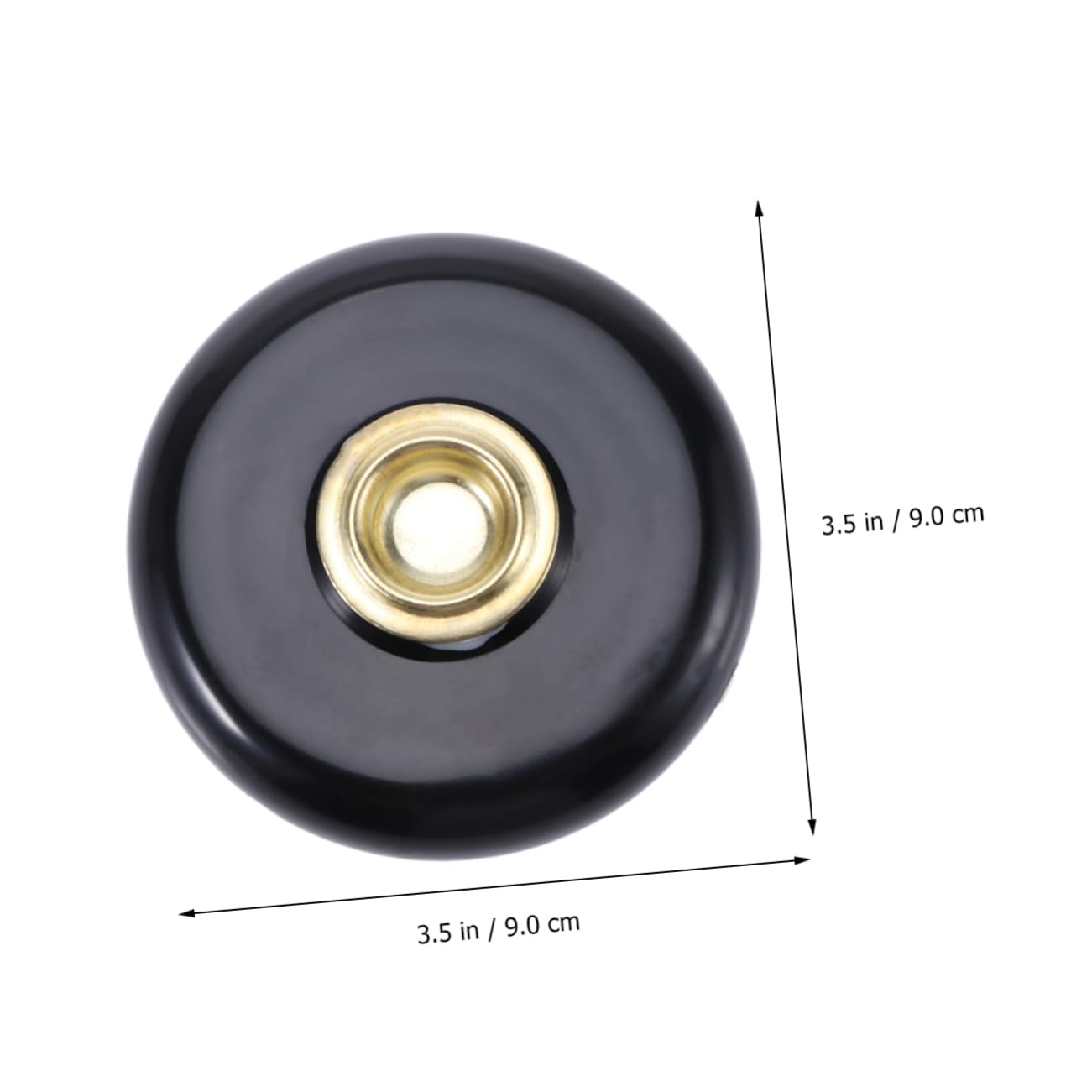 FAVOMOTO 3pcs Cello Stop Holder Non-slip Base Plastic Bass End Pin Stand 9cm Diameter Scratch-free Glossy Dark Walnut