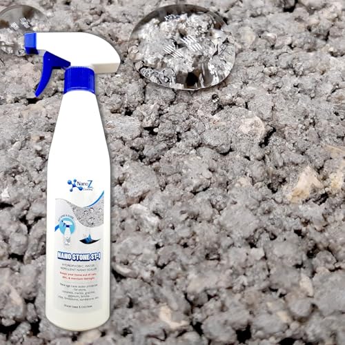 Image of Nano Stone Sealer, Eco-Friendly Invisible Hydrophobic Water Repellent Coating for Concrete, Stone, Marble, Granit, Limestone, Cement. Green Label Certified (13.52 fl.oz)