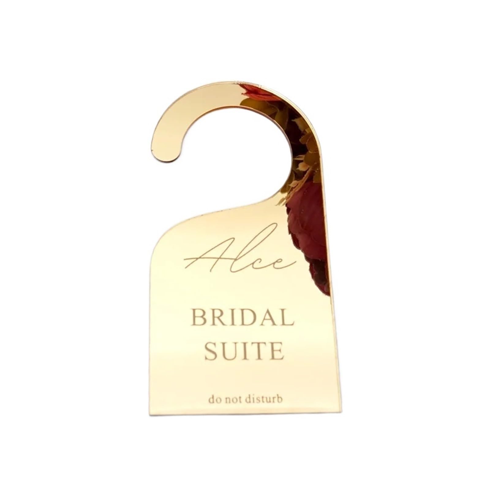 Door Handle Hanging Sign 1 Piece 10x20cm/7x14cm Hotel Suite Door Sign Holder Wedding Party Do Not Disturb Hanger Tags(Gold,7x14cm)