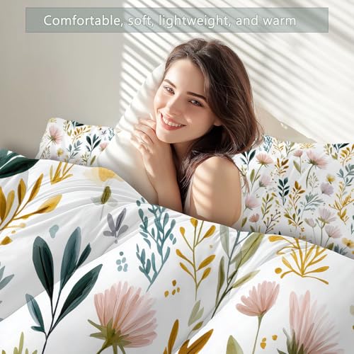 Couette 4 saisons fleurs sauvages 160x200 pour chambre parentale - 6