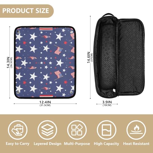 Bolsa de viaje para herramientas de cabello con base resistente al calor miniatura 4