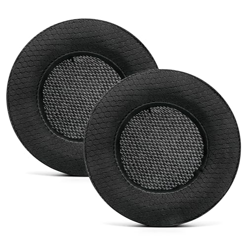 Image of WC Freeze Virtuoso - Hybrid Fabric Cooling Gel Replacement Earpads for Corsair Virtuoso Gaming Headset, Made by Wicked Cushions, Improved Durability, Thickness and Sound Isolation | (Black)