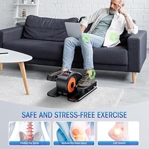 Under Desk Elliptical Machine, Ellipse Leg Exerciser for Seniors Fully Assembled, Quiet & Portable Electric Seated Pedal Exerciser with Remote Control & 12 Adjustable Speeds Under Desk Elliptical Machine Ellipse Leg Exerciser for Seniors Fully Assembled Quiet Portable Electric Seated Pedal Exerciser with Remote Control 12 Adjustable Speeds